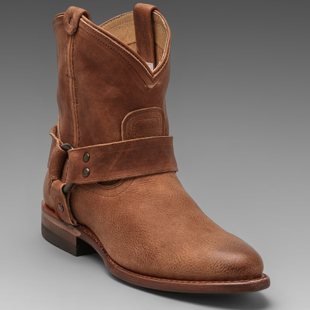 Used Frye Wyatt Harness Short Boot